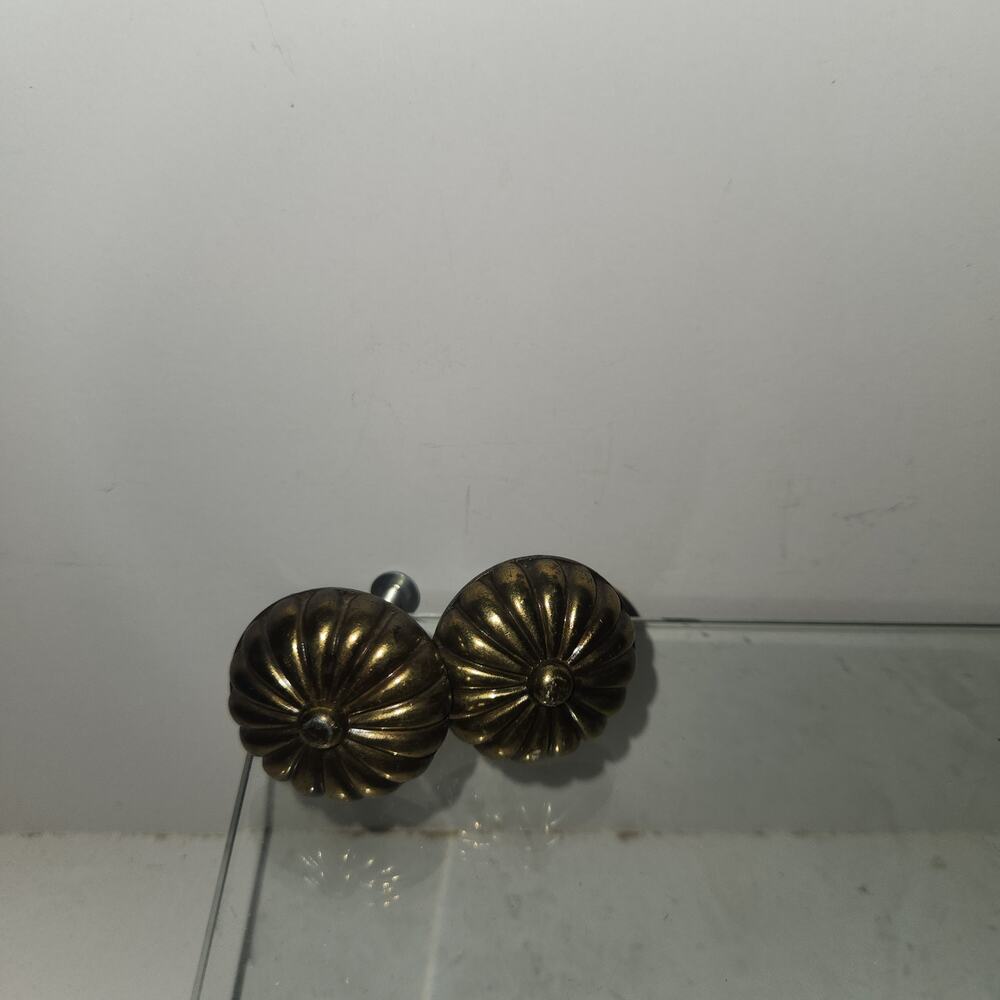 Set of 2 Vintage Brass Drawer Pulls